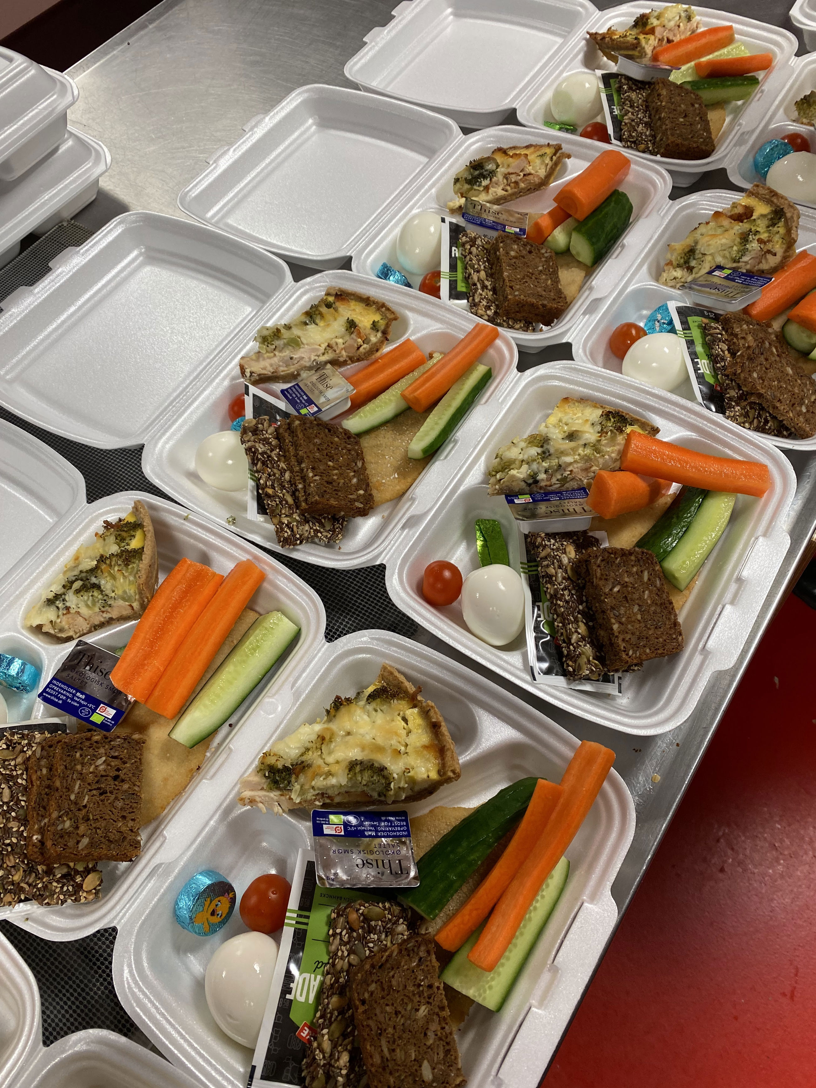 Æggetærte og grønt