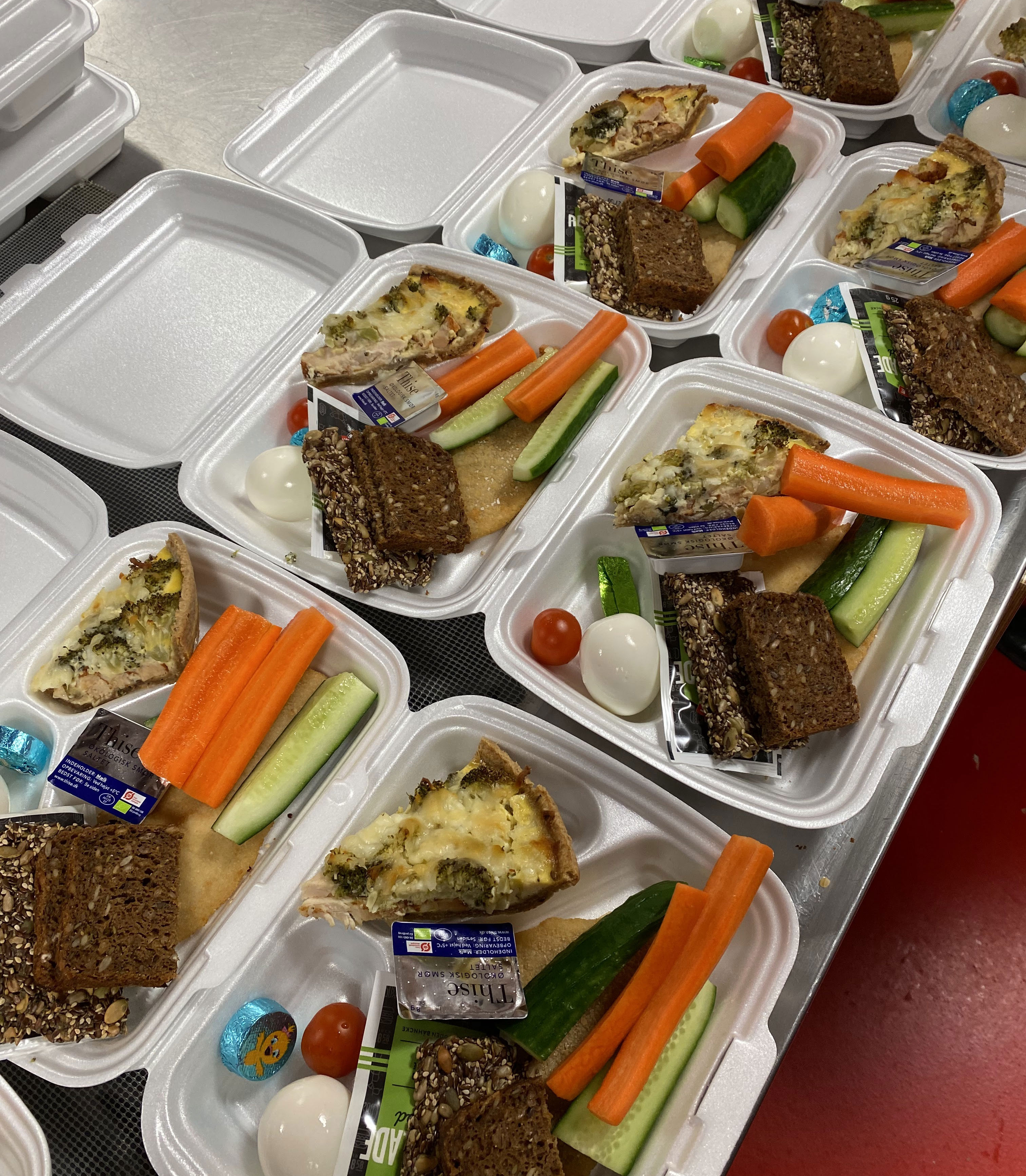 Æggetærte og grønt